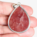 Strawberry Quartz cabochon pear pendant KPGJ4014 - Nature's Magick