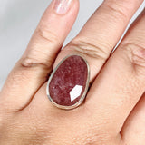 Strawberry Quartz faceted oval ring s.10 KRGJ3004 - Nature's Magick