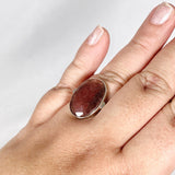 Strawberry Quartz faceted oval ring s.9 KRGJ3007 - Nature's Magick