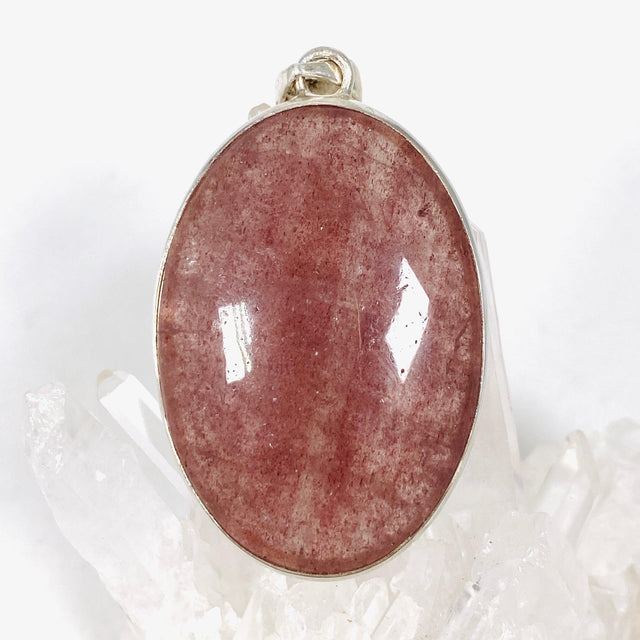 Strawberry Quartz oval cabochon pendant KPGJ1848 - Nature's Magick