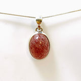 Strawberry Quartz Oval Cabochon Pendant PPGJ946