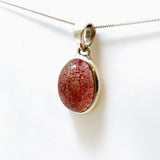 Strawberry Quartz Oval Cabochon Pendant PPGJ946