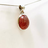 Strawberry Quartz Oval Cabochon Pendant PPGJ946