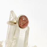 Strawberry Quartz Oval Cabochon Ring Size 8.5 PRGJ760