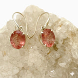 Strawberry Quartz Oval Faceted Earrings PEGJ262