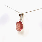 Strawberry Quartz Oval Faceted Pendant PPGJ833