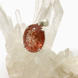 Strawberry Quartz Oval Faceted Pendant PPGJ948