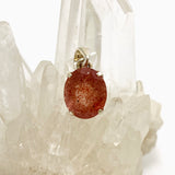 Strawberry Quartz Oval Faceted Pendant PPGJ949