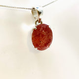 Strawberry Quartz Oval Faceted Pendant PPGJ949