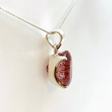 Strawberry Quartz Oval Faceted Pendant PPGJ951