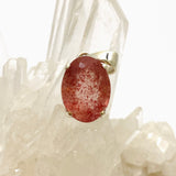 Strawberry Quartz Oval Faceted Pendant PPGJ952