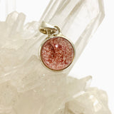 Strawberry Quartz Round Cabochon Pendant PPGJ947