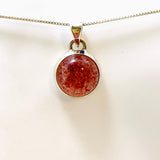 Strawberry Quartz Round Cabochon Pendant PPGJ947