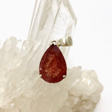 Strawberry Quartz Teardrop Faceted Pendant PPGJ953