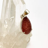 Strawberry Quartz Teardrop Faceted Pendant PPGJ953