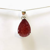 Strawberry Quartz Teardrop Faceted Pendant PPGJ953