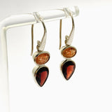 Sunstone and Garnet Multi-stone Faceted Earrings PEGJ338