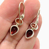 Sunstone and Garnet Multi-stone Faceted Earrings PEGJ338