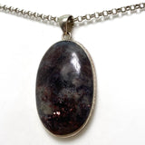 Sunstone in Iolite oval pendant KPGJ2912