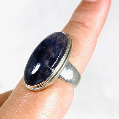 Sunstone in Iolite Oval Ring Size 9 KRGJ1999 - Nature's Magick