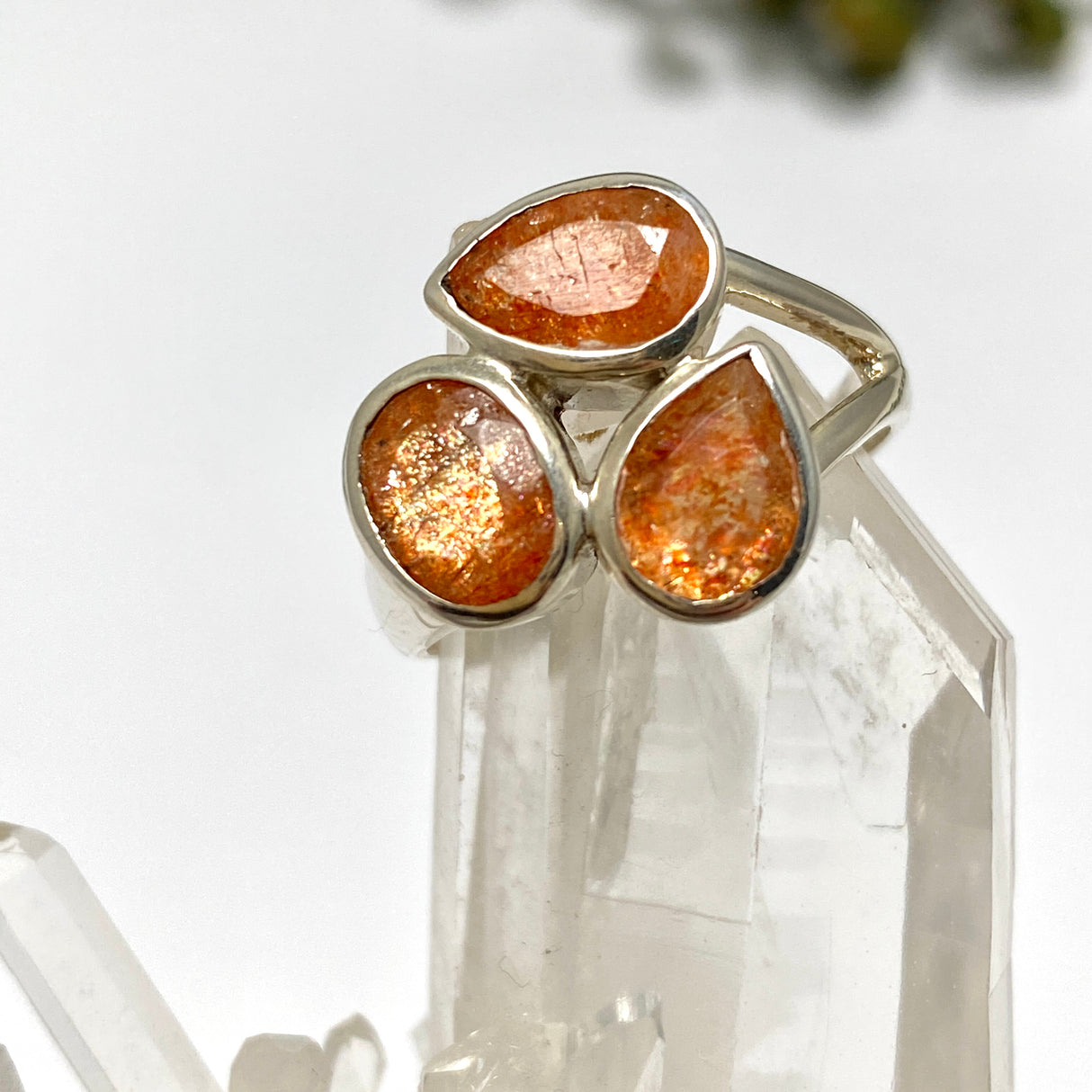 Sunstone Multi-stone Faceted Ring Size 9 PRGJ558