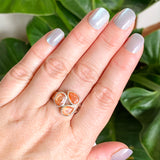 Sunstone Multi-stone Faceted Ring Size 9 PRGJ558