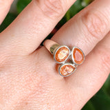 Sunstone Multi-stone Faceted Ring Size 9 PRGJ558