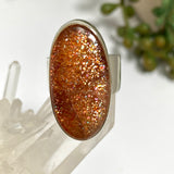 Sunstone Oval Cabochon Ring Size 9 KRGJ3331