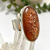 Sunstone Oval Cabochon Ring Size 9 KRGJ3331