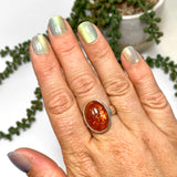 Sunstone Oval Cabochon Ring Size 9 PRGJ754