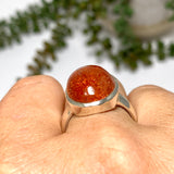 Sunstone Oval Cabochon Ring Size 9 PRGJ754