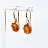 Sunstone Oval Faceted Earrings PEGJ336