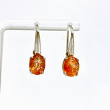 Sunstone Oval Faceted Earrings PEGJ337