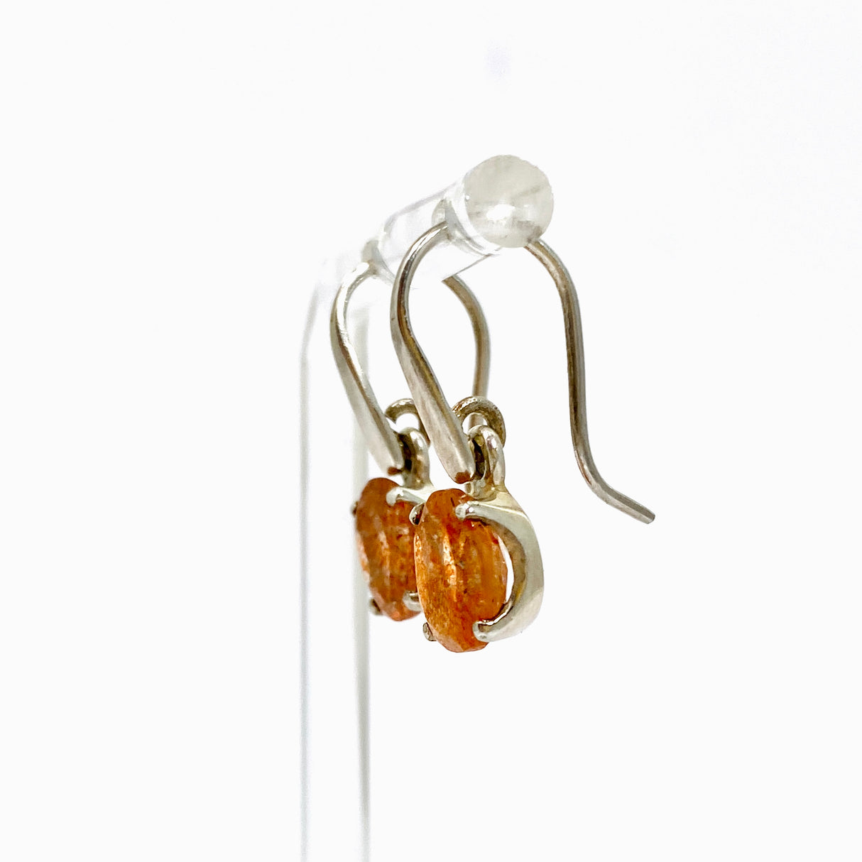 Sunstone Oval Faceted Earrings PEGJ337