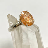 Sunstone Oval Faceted Ring Size 6.5 PRGJ560