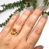 Sunstone Oval Faceted Ring Size 6.5 PRGJ560