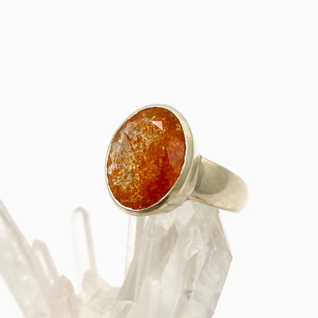 Sunstone Oval Faceted Ring Size 7 PRGJ757