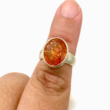 Sunstone Oval Faceted Ring Size 7 PRGJ757