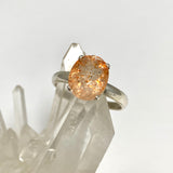 Sunstone Oval Faceted Ring Size 9.5 PRGJ568