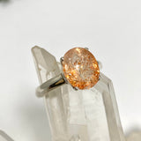 Sunstone Oval Faceted Ring Size 9.5 PRGJ568