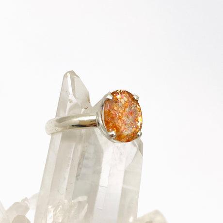 Sunstone Oval Faceted Ring Size 9.5 PRGJ759