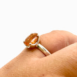 Sunstone Oval Faceted Ring Size 9.5 PRGJ759