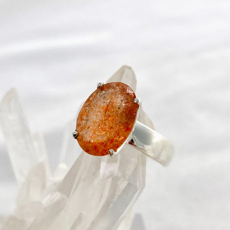 Sunstone Oval Faceted Ring Size 9 PRGJ566