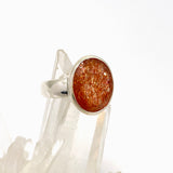 Sunstone Oval Faceted Ring Size 9 PRGJ758