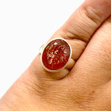 Sunstone Oval Faceted Ring Size 9 PRGJ758