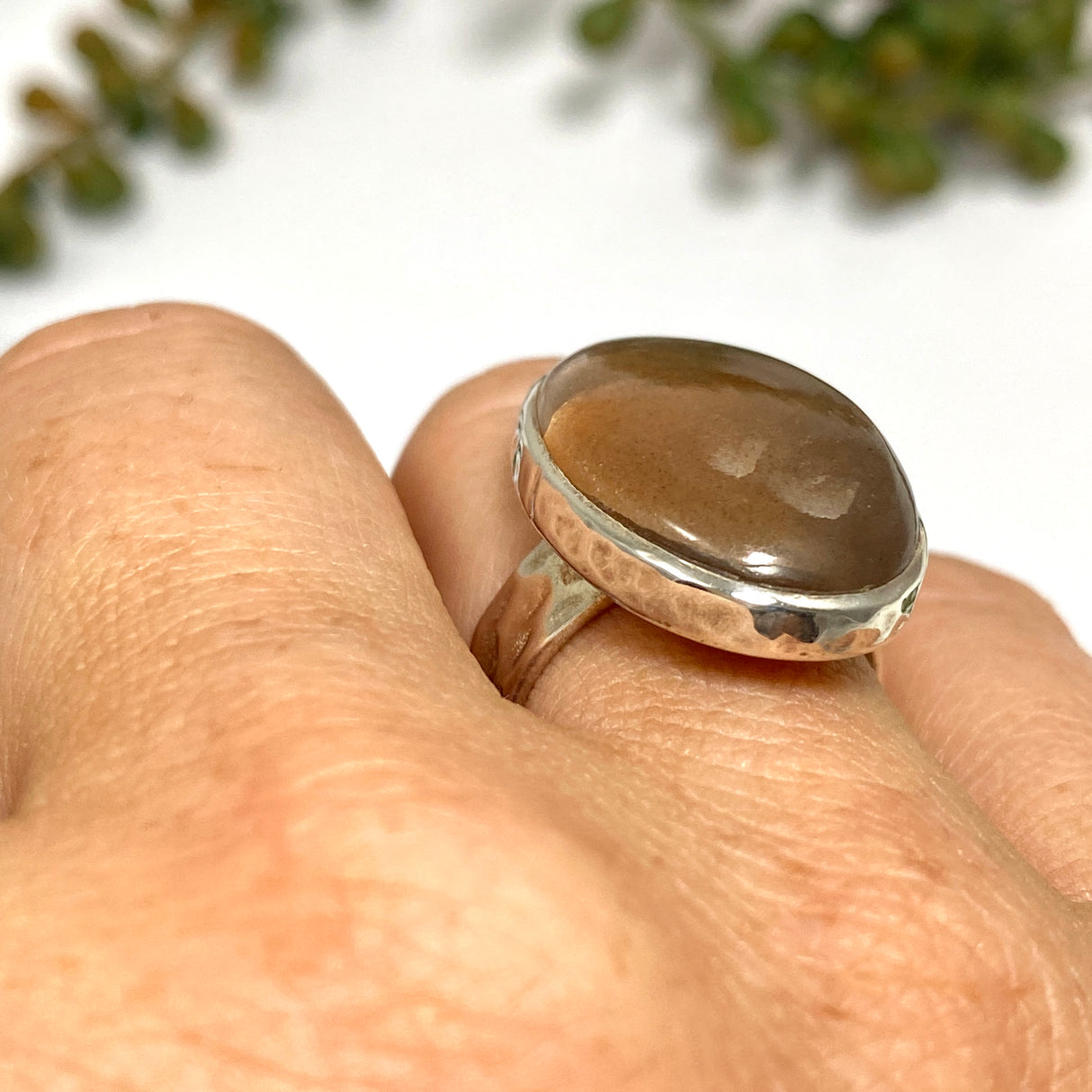 Sunstone oval ring s.6.5 KRGJ2260