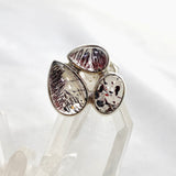 Super Seven Inclusion Quartz Multi-stone Cabochon Ring Size 6.5 PRGJ585