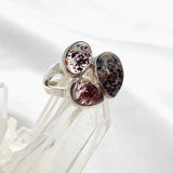 Super Seven Inclusion Quartz Multi-stone Cabochon Ring Size 7.5 PRGJ587