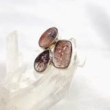 Super Seven Inclusion Quartz Multi-stone Cabochon Ring Size 7.5 PRGJ588