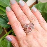 Super Seven Inclusion Quartz Multi-stone Cabochon Ring Size 9 PRGJ589